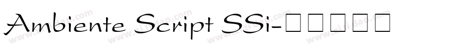 Ambiente Script SSi字体转换